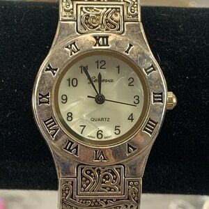 Women's Geneva Bracelet Cuff Watch Steel Design Roman 22mm Fit 6in‎ Working